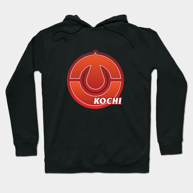 Kochi Japanese Prefecture Design Hoodie by PsychicCat